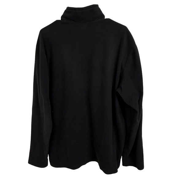 The North Face Mens Fleece Pullover 1/4 Zip Black Sweater Large - Picture 3 of 5